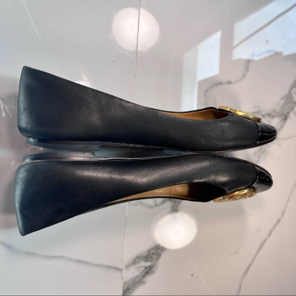 Tory Burch Chelsea Cap-Toe Ballet Flats - Picture 4 of 9